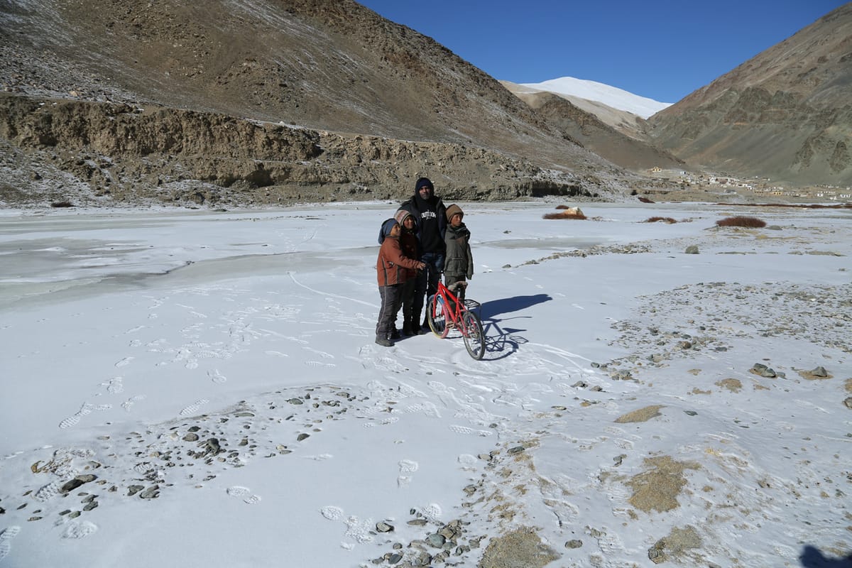 A winter trip to India's ice sheet -- Ladakh