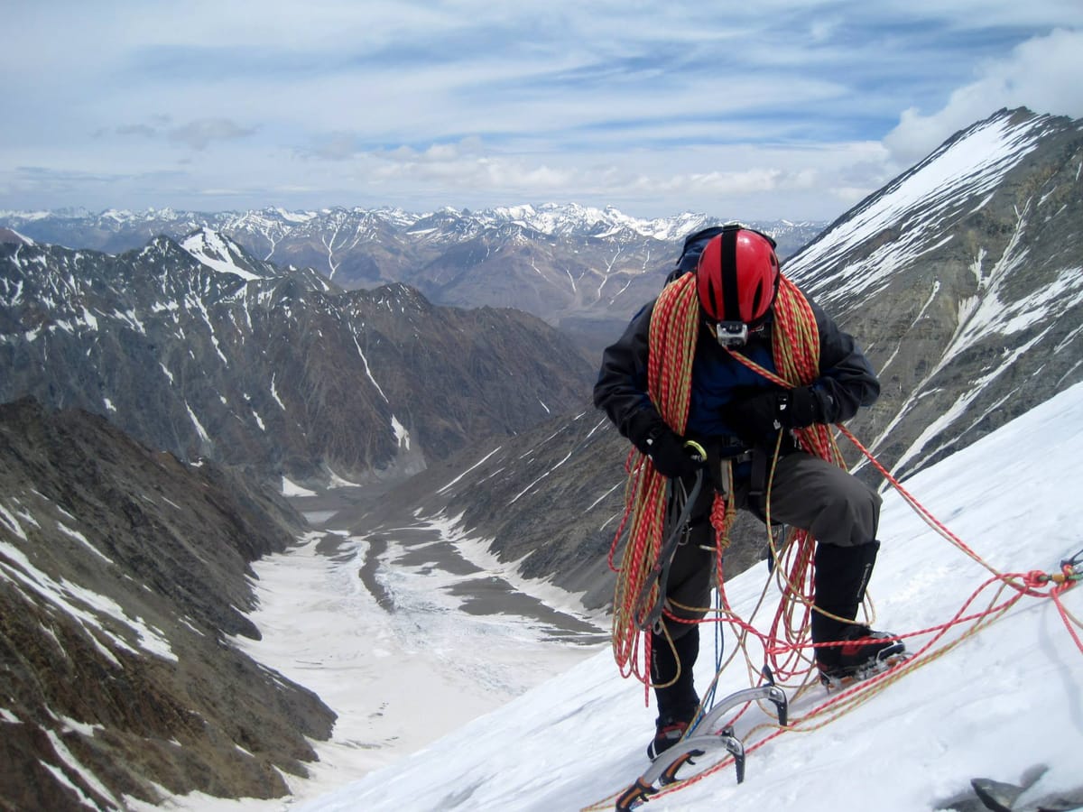 Indian mountaineer takes newbies on an alpine style expedition