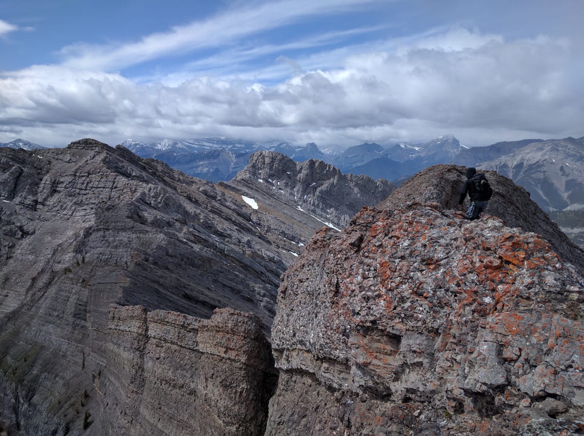 Climbing in the 'very rocky' Canadian Rockies