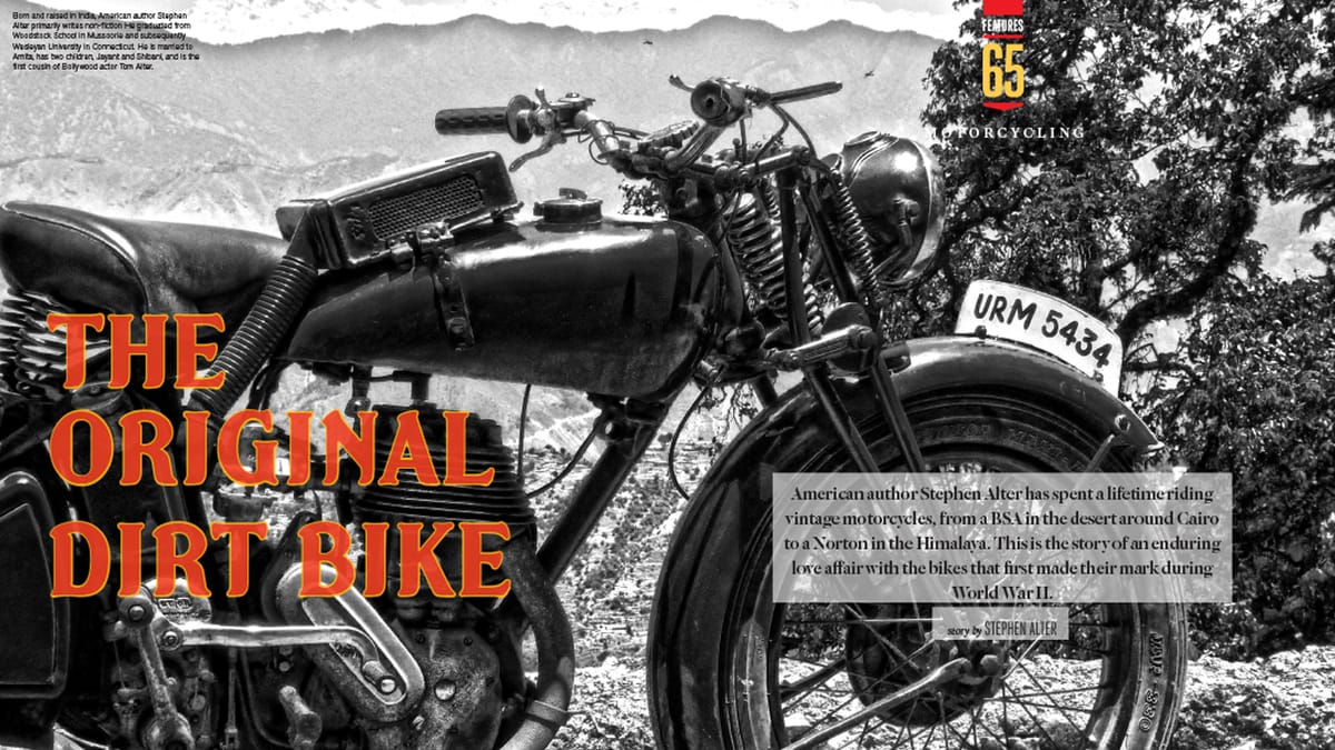 The Original Dirt Bike - Riding a Vintage Norton in the Himalaya