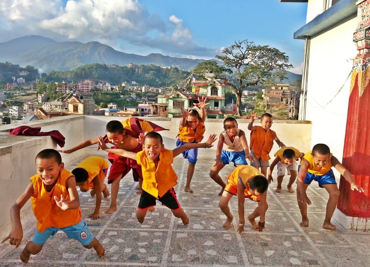 Yoga helps kids recover from earthquake trauma in Nepal