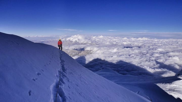 Göttler and Barmasse Blitz Shishapangma’s South Face