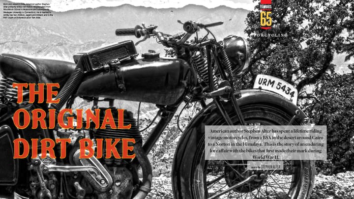 The Original Dirt Bike - Riding a Vintage Norton in the Himalaya
