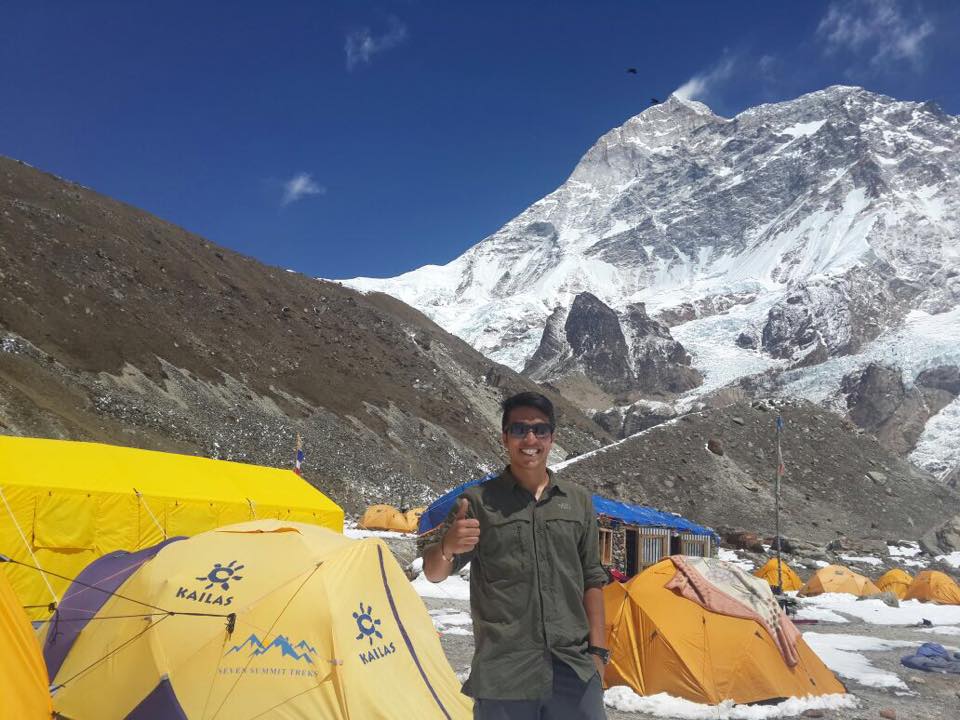 Makalu base camp is at 4848 m