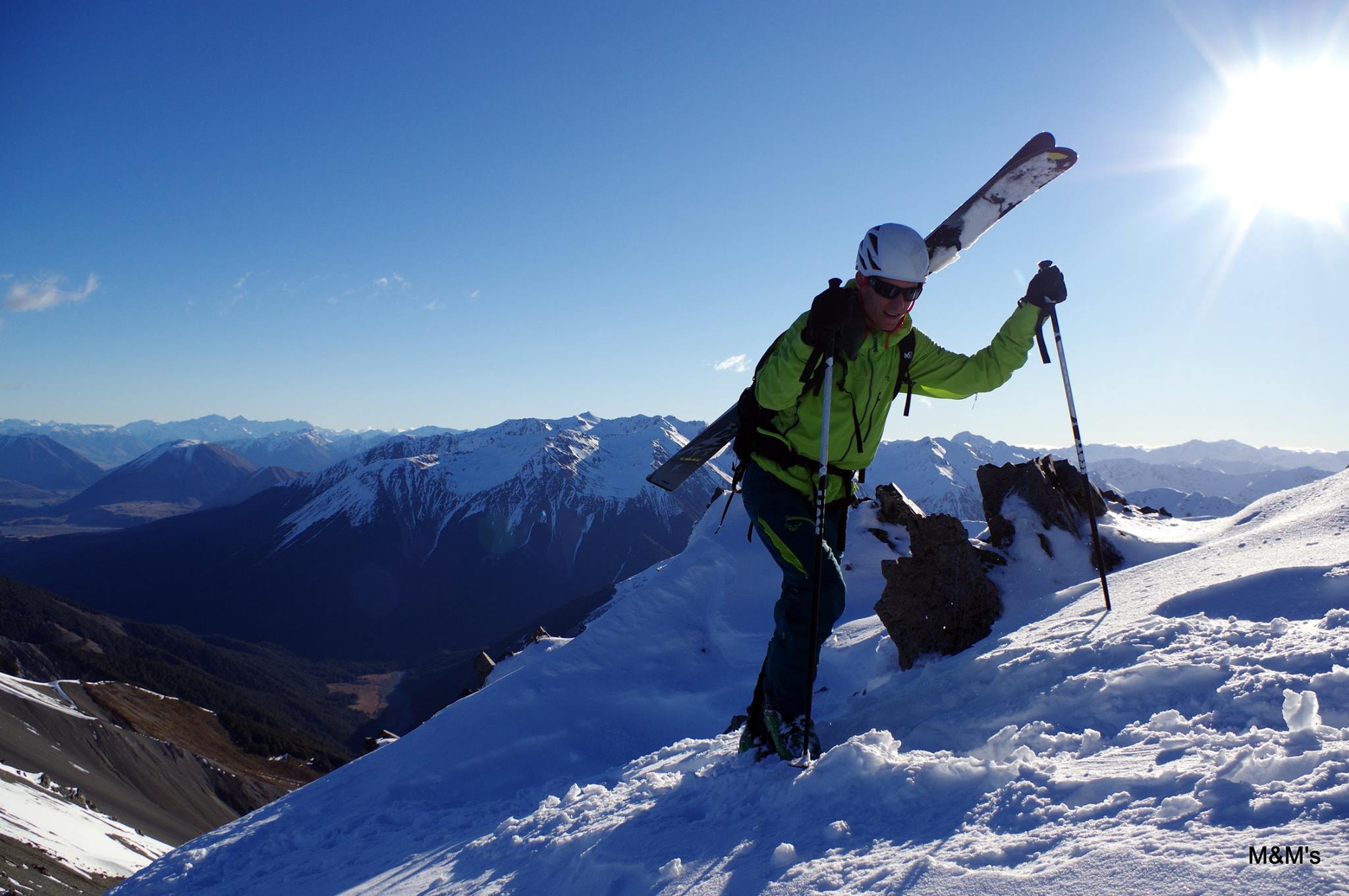 Martin skis as a part of his workouts during off season.