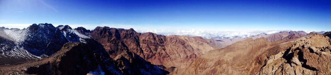 Hiking up the Atlas Mountains, Morocco