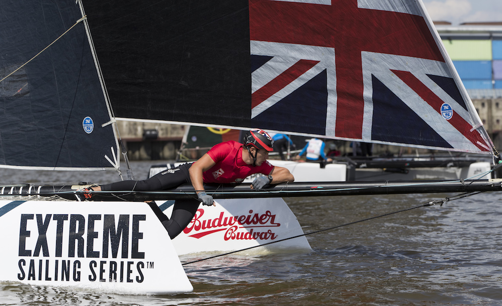 The Extreme Sailing Series 2016. Act 4. Hamburg. Germany. 28th July 2016. (Photo by Lloyd Images)