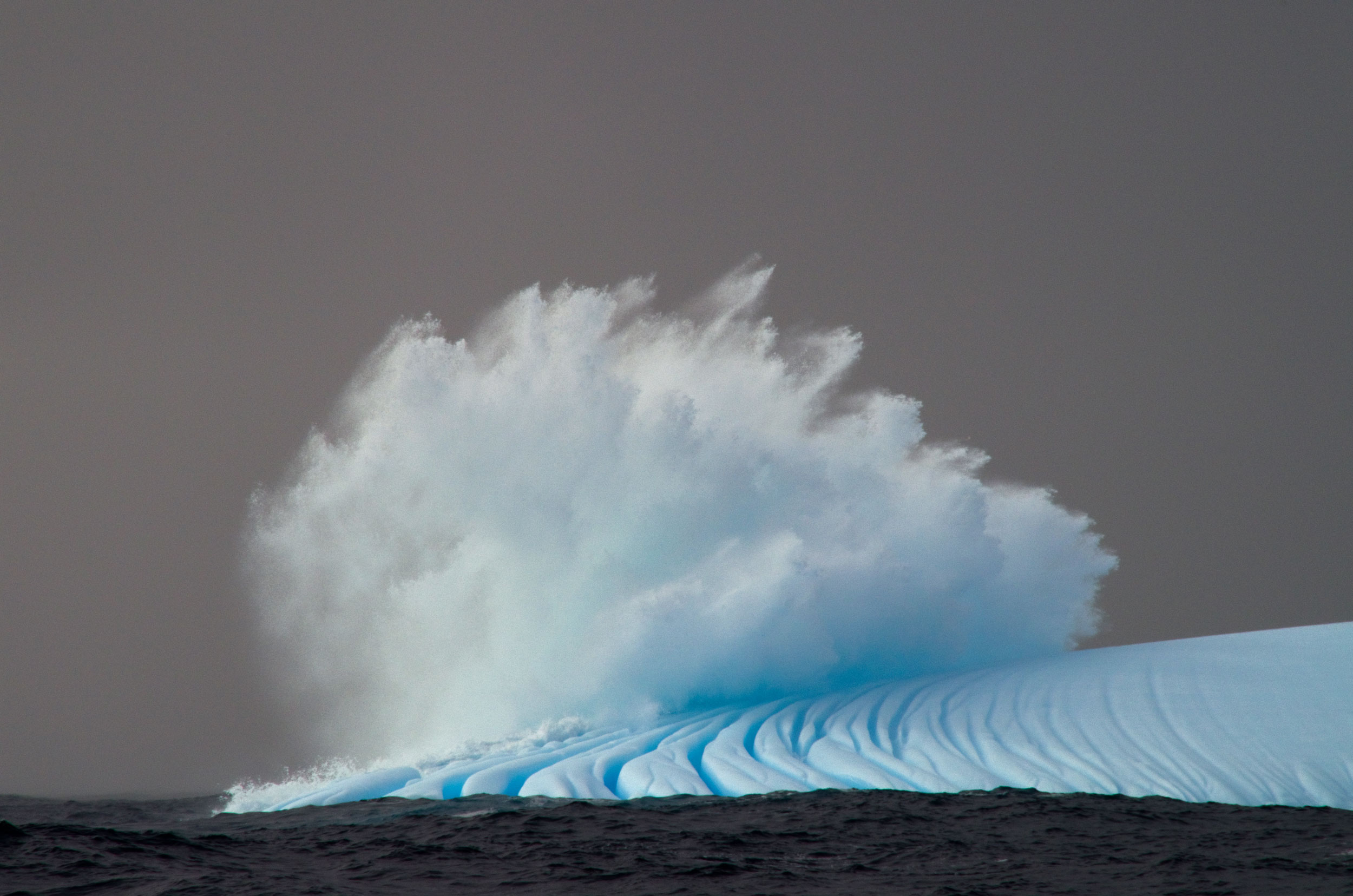 Iceburg and sea-spray. Photo: Nico Edwards