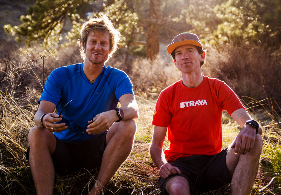 Cory Richards (left) and Adrian Ballinger (right) are climbing Everest without any supplemental oxygen this season. Photo: Karissa Frye