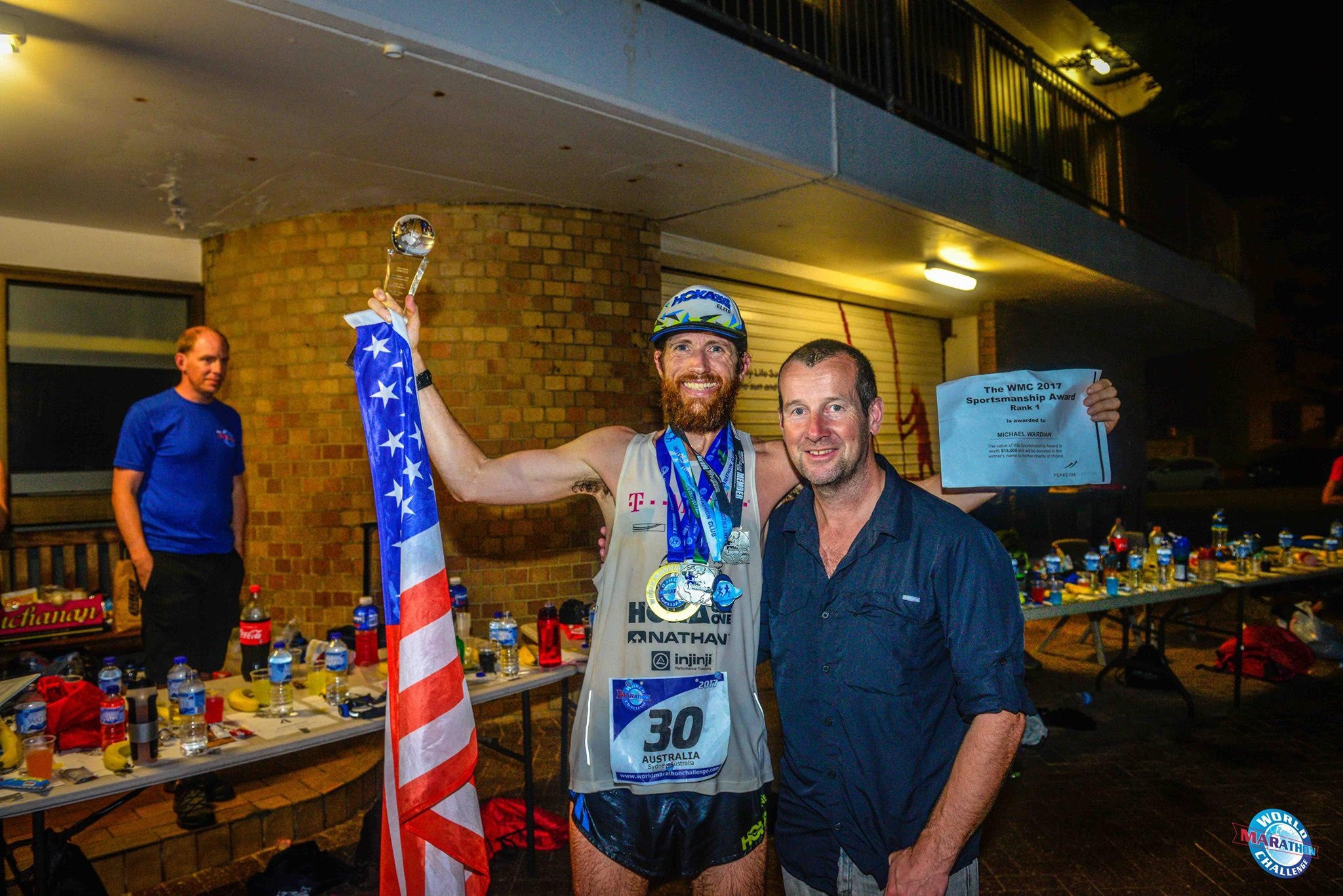 Wardian with the Race Director, Richard Donovan.